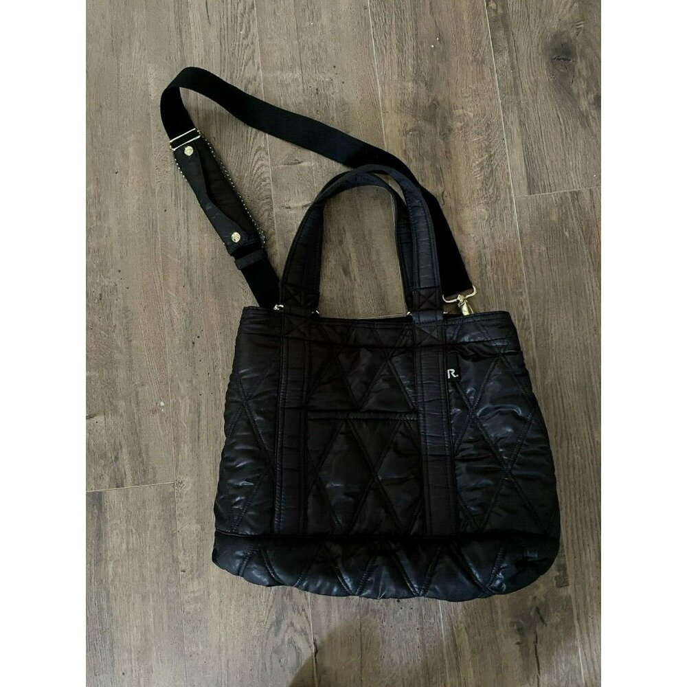 Mammy Roo Diaper Handbag Crossbody Shoulder Bag Black Many Pockets - Picture 2 of 16